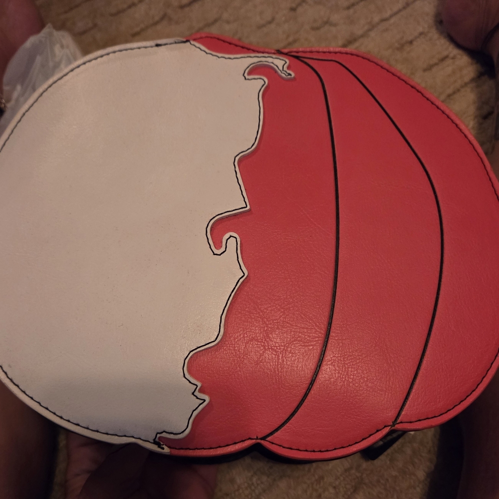 Her Universe Glow-in-the-Dark Pumpkin Face Bag - Red and White - Picture 5 of 6